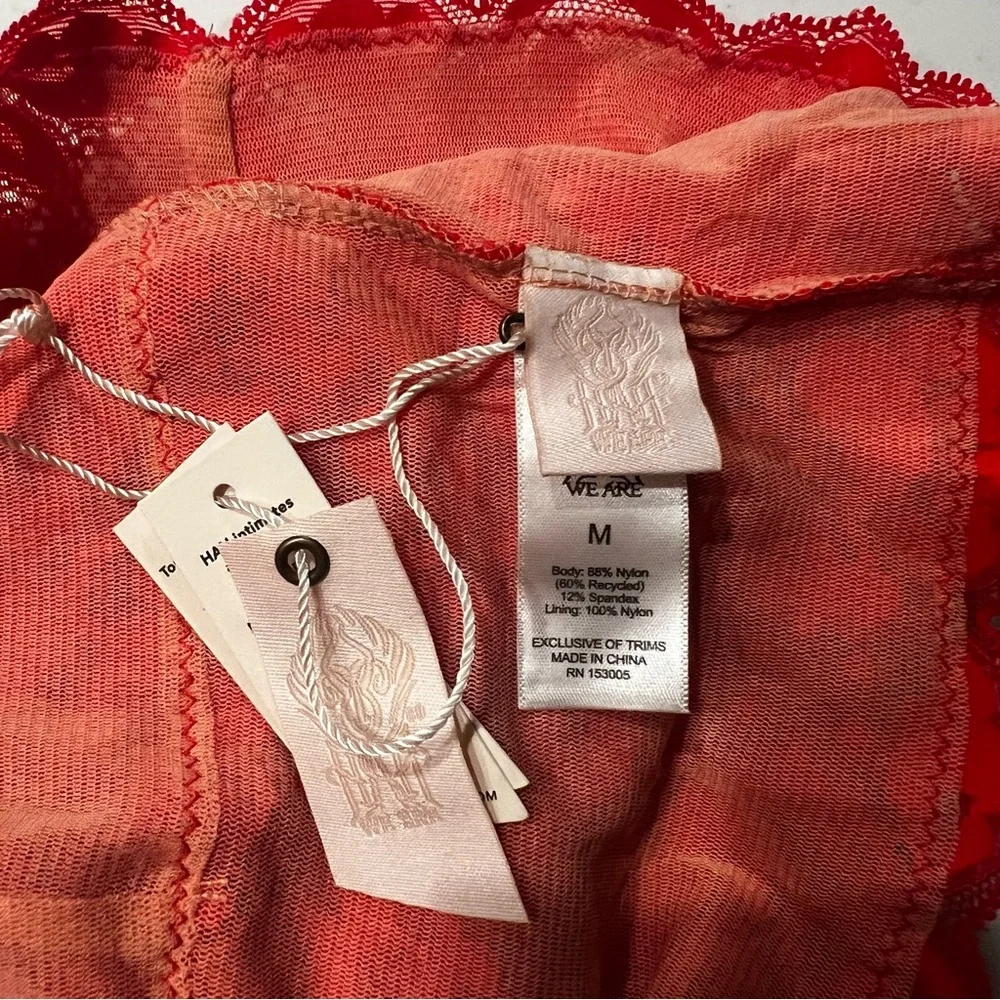 We Are HAH x Free People Top 2 Bottom Cami Blood Orange size Medium